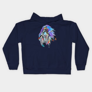 Colorful horse head Kids Hoodie